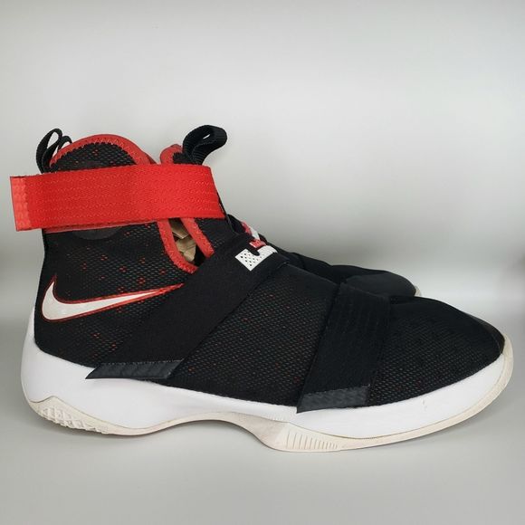 lebron soldier 10 red and black